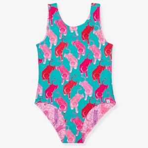 Posh Peanut Le Tigre Reversible One Piece Swimsuit